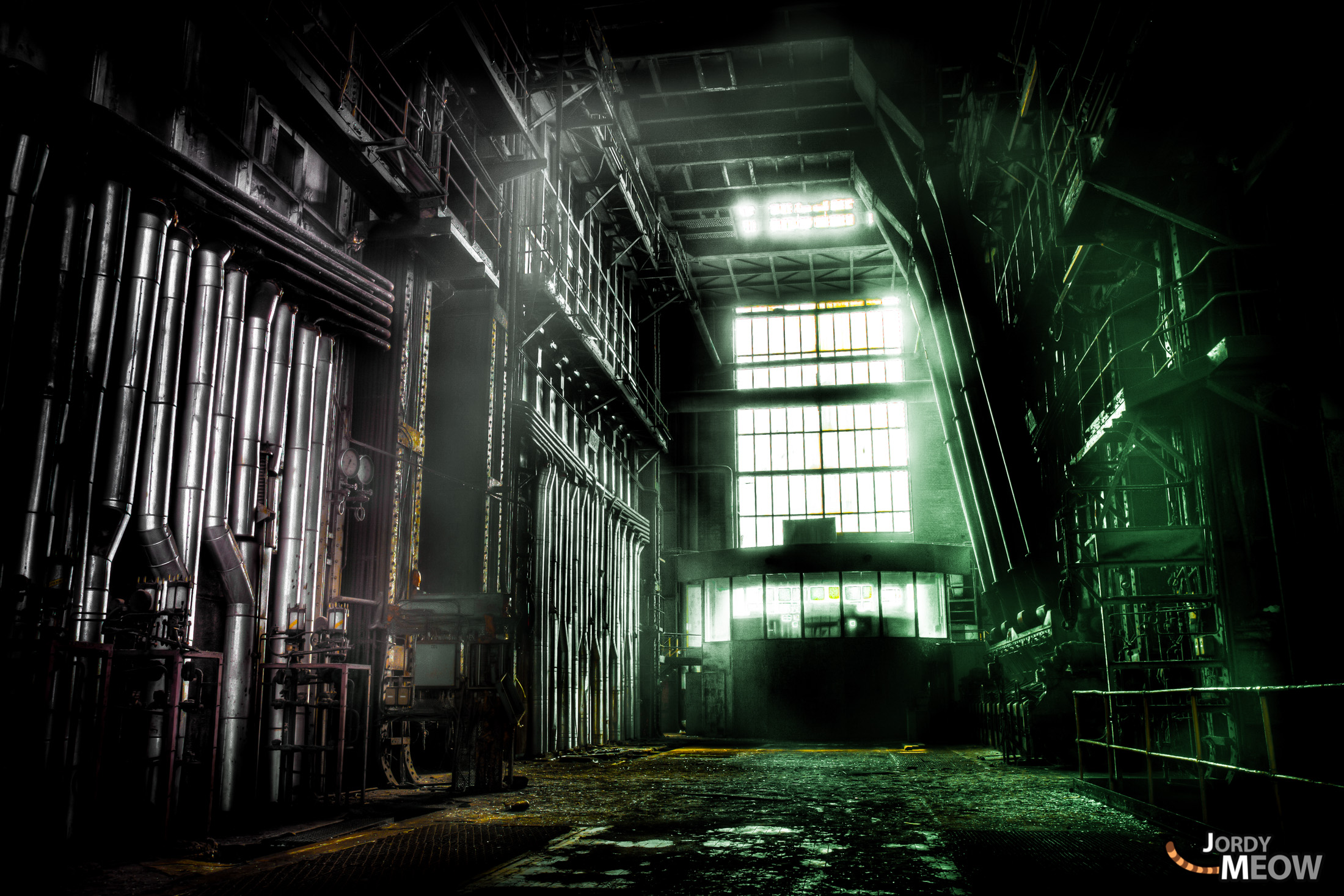 Eerie industrial decay at abandoned ECVB Powerplant in Belgium.