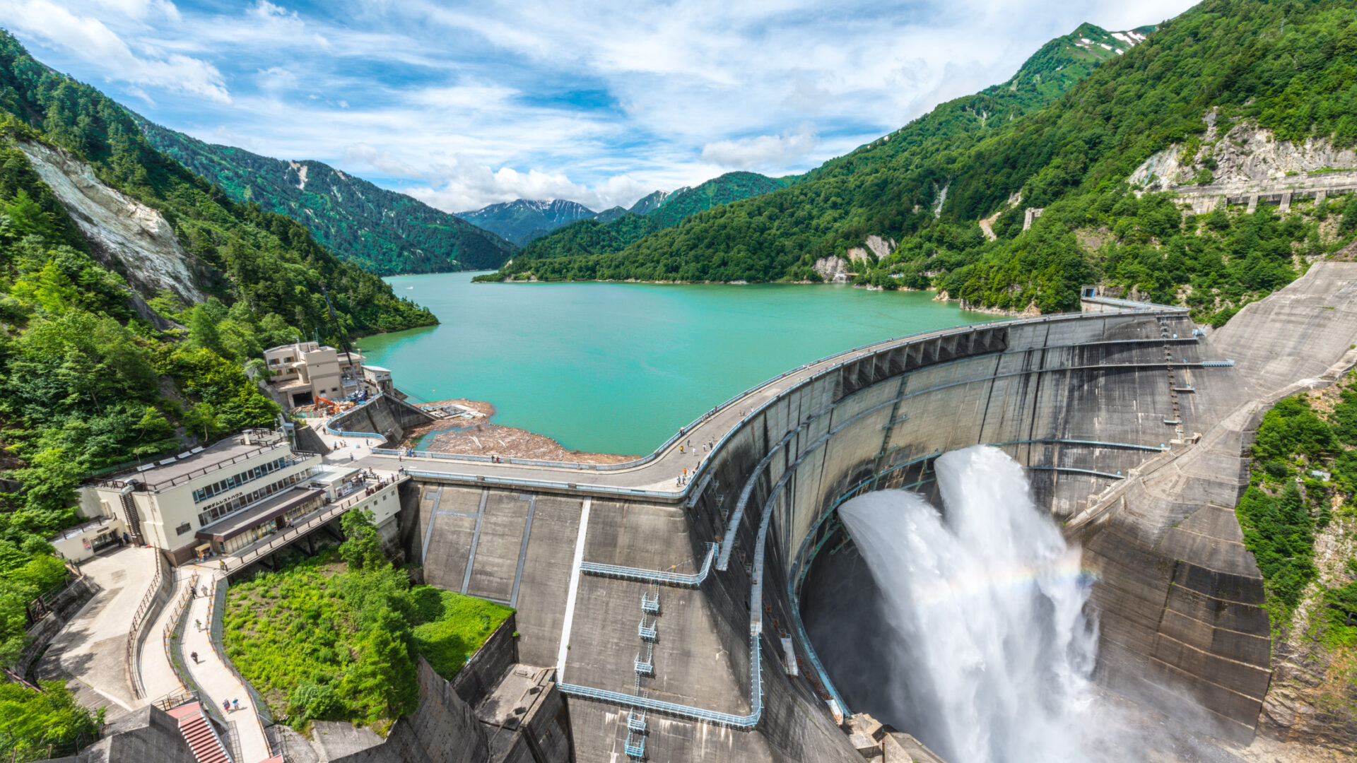 The Majestic Kurobe Dam in Japan: A Symbol of Engineering Marvel.