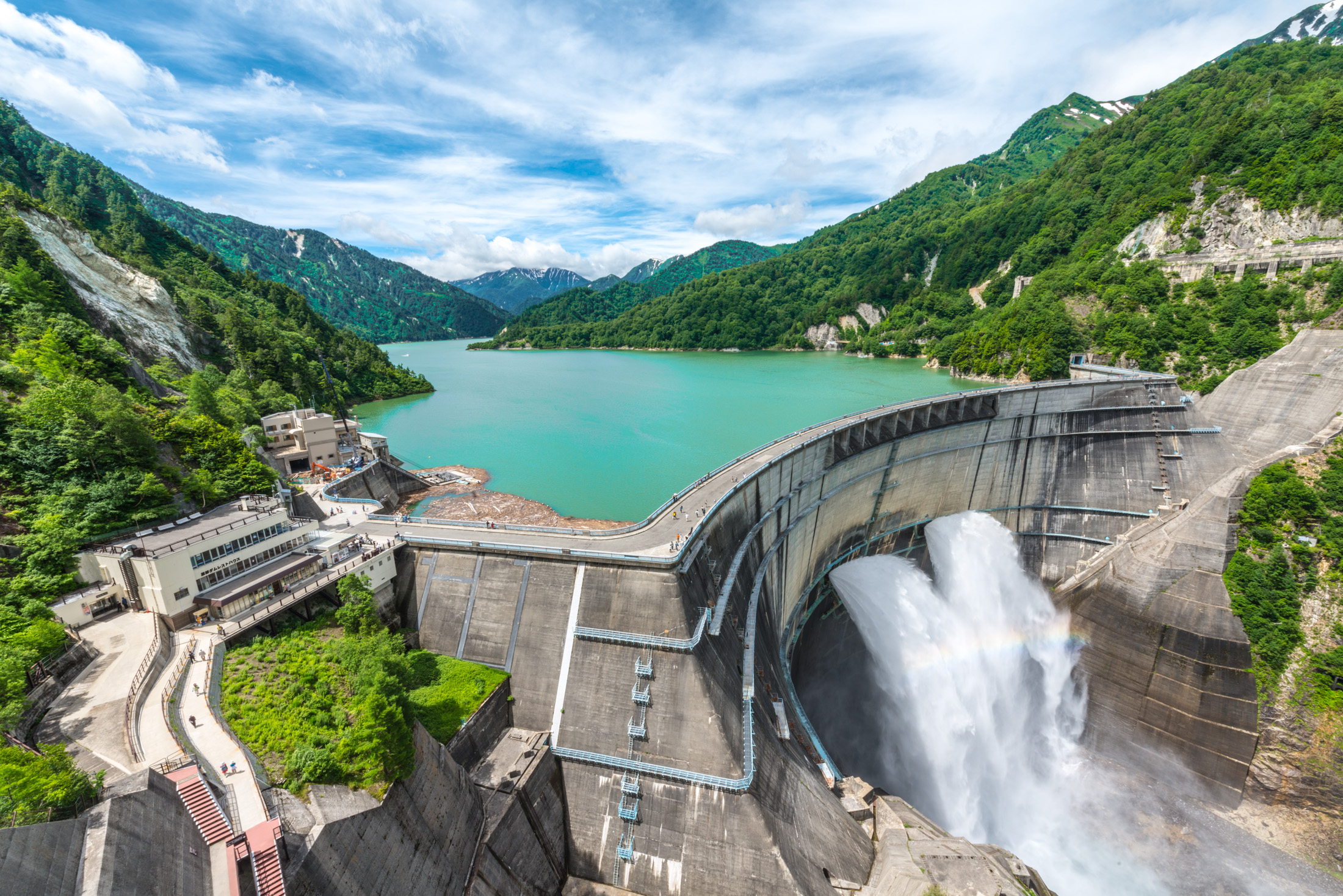 The Majestic Kurobe Dam in Japan: A Symbol of Engineering Marvel.