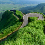 Breathtaking drive through lush mountains on Scenic Laputa Road.