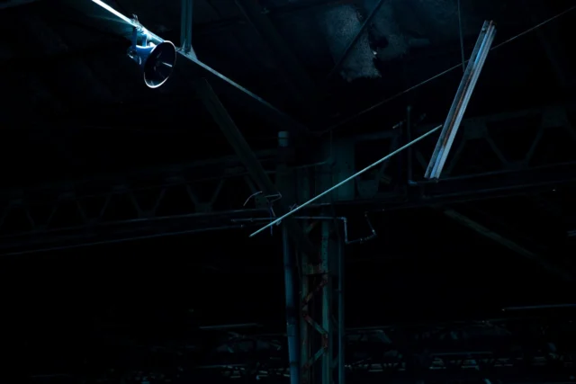 In dim blue shadows, Steel whispers under one light— Echoes of old dreams. 薄青の影 一灯に鋼の囁き— 昔の夢の響き #industrialjapan #urbanexploration #mysteryvibes #abandonedfactory #offbeatjapan #japan #blueaesthetic